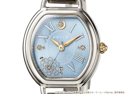 Pre-owned Premico Sailor Moon Eternal X Wicca Collaboration Watch Princess Serenity Model Blue