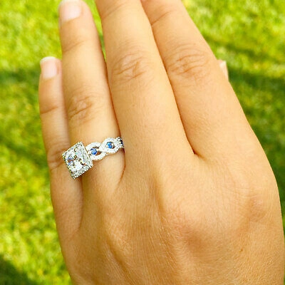 Pre-owned Knr Gia Certified 14k Solid White Gold Round Cut Diamond Engagement Rings 2.00ctw