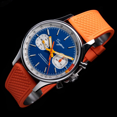Pre-owned Sugess Swan Neck X Exhibition Caseback Chrono Mens Watch Seagull 1963 Suchp007fo