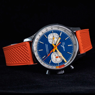 Pre-owned Sugess Swan Neck X Exhibition Caseback Chrono Mens Watch Seagull 1963 Suchp007fo