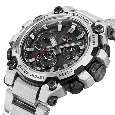 Pre-owned Casio G-shock Mt-g Mtg-b3000d-1ajf Silver Bluetooth Solar Atomic Men Watch Japan