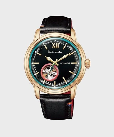 PAUL SMITH Pre-owned King's Cross Men's Wrist Watch Black Bj7-123-50yp Automatic Mint