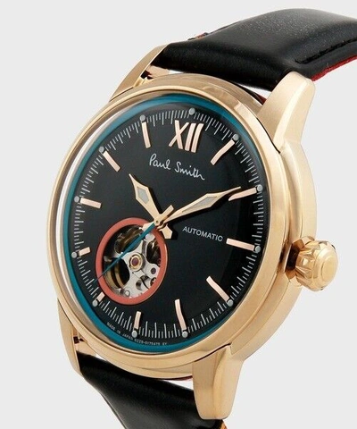 PAUL SMITH Pre-owned King's Cross Men's Wrist Watch Black Bj7-123-50yp Automatic Mint