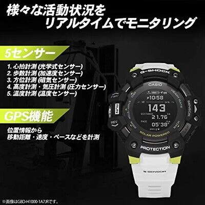 Pre-owned G-shock [casio] Watch G-squad Gbd-h1000-1a7jr For Men White Japan