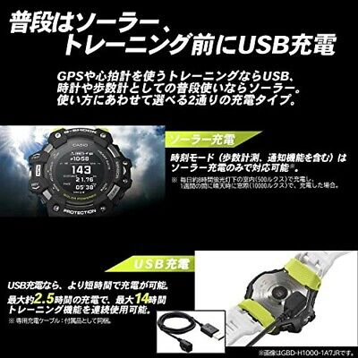 Pre-owned G-shock [casio] Watch G-squad Gbd-h1000-1a7jr For Men White Japan