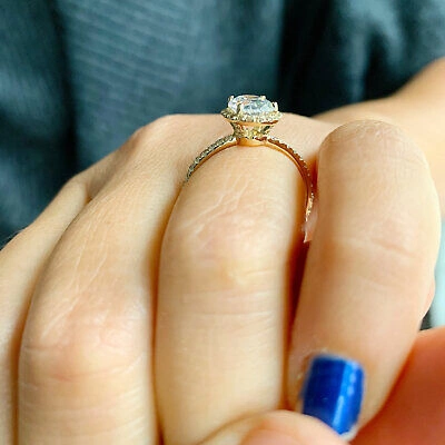 Pre-owned Knr Gia Certified 14k Solid Yellow Gold Oval Cut Diamond Engagement Rings 1.50ctw In White