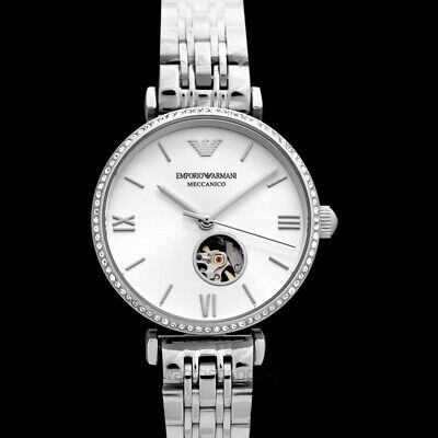 Pre-owned Emporio Armani Collectionname Ar60022 Silver Dial Lady's Watch Genuine