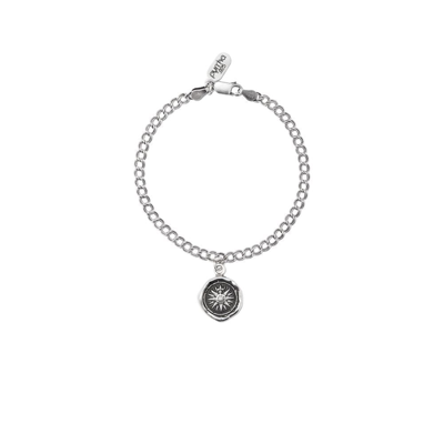Shop Pyrrha Sterling Silver Direction Talisman Chain Bracelet
