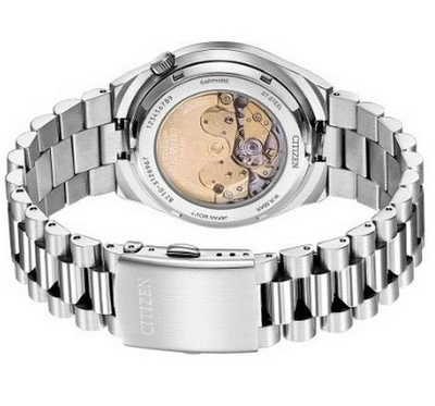 Pre-owned Citizen Automatic Stainless Steel Men's Watch Nj0151-88m