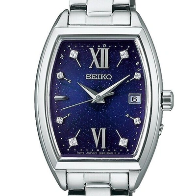 Pre-owned Seiko Selection Shooting Star Swfh123 Women's Watch Solar Radio Tonneau 2022