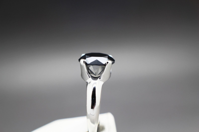 Pre-owned Black Diamond 2.65cts 9.06mm Real  Treated Ring Aaa Grade & $1525 Value . In Fancy Black