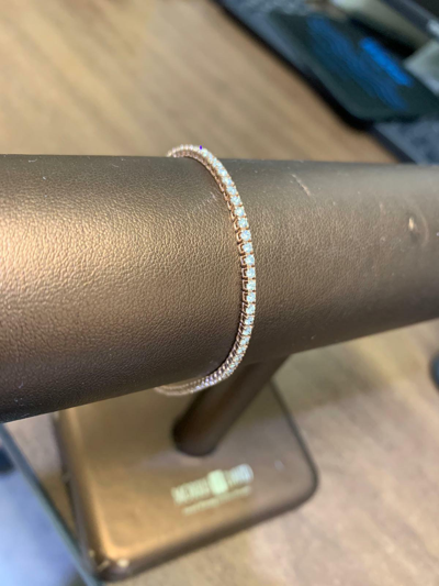 Pre-owned Morris 1.72 Ct Natural Diamond Tennis Bracelet G-h Si 14k Rose Gold 6 Inch B5882-2i
