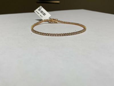 Pre-owned Morris 1.72 Ct Natural Diamond Tennis Bracelet G-h Si 14k Rose Gold 6 Inch B5882-2i