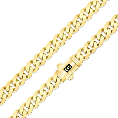 Pre-owned Nuragold 14k Yellow Gold Royal Monaco Miami Cuban Link 6mm Chain Bracelet W Box Clasp 9"