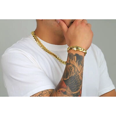 Pre-owned Nuragold 14k Yellow Gold Royal Monaco Miami Cuban Link 13mm Chain Mens Curb Necklace 26"