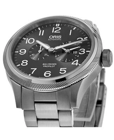 Pre-owned Oris Big Crown Propilot Grey Men's Watch 01 690 7735 4063-07 8 22 19-1