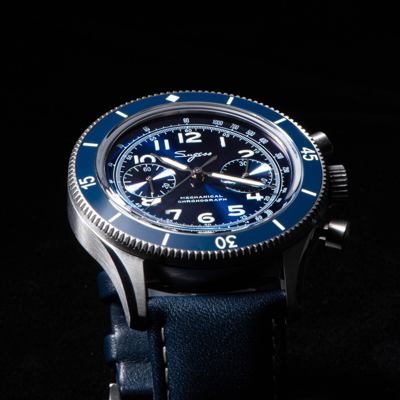 Pre-owned Sugess Chrono Heritage Swan Neck Chrono Aviator Watch Seagull 1963 S423.01.e