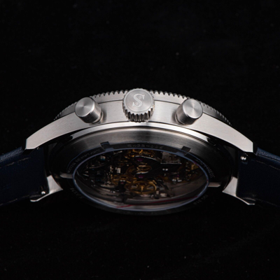 Pre-owned Sugess Chrono Heritage Swan Neck Chrono Aviator Watch Seagull 1963 S423.02.b