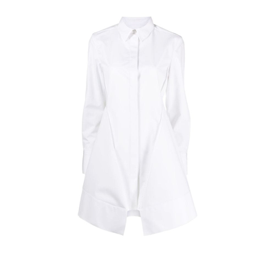 Shop Givenchy X Josh Smith Cotton Shirt Dress In White