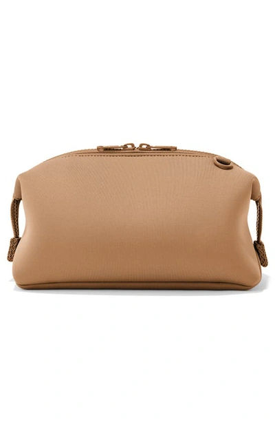 Shop Dagne Dover Hunter Large Neoprene Toiletry Bag In Camel