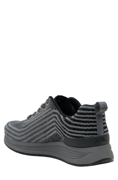 Shop Ara Charles Water Resistant Sneaker In Grey / Black