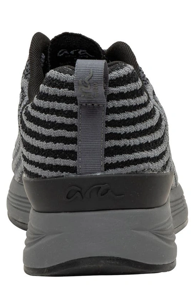 Shop Ara Charles Water Resistant Sneaker In Grey / Black