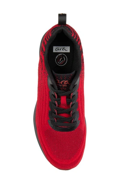 Ara Charles Water Resistant Sneaker In Red