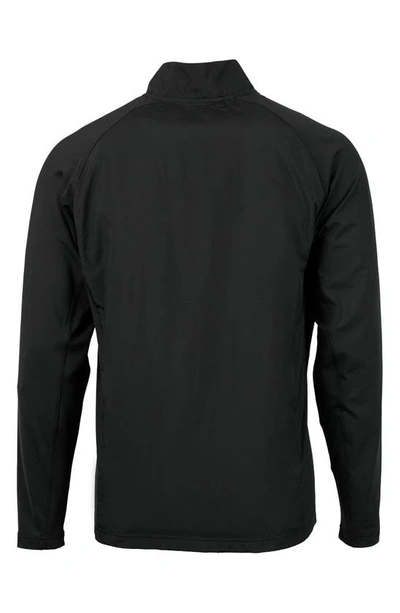 Cutter & Buck Adapt Eco Knit Hybrid Recycled Mens Full Zip Jacket In Black