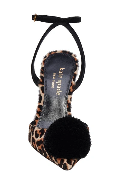 Shop Kate Spade Amour Pom Genuine Calf Hair Pump In Lovely Leopard Calf Hair