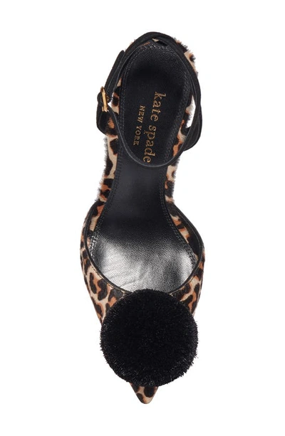 Shop Kate Spade Amour Pom Genuine Calf Hair Pump In Lovely Leopard Calf Hair