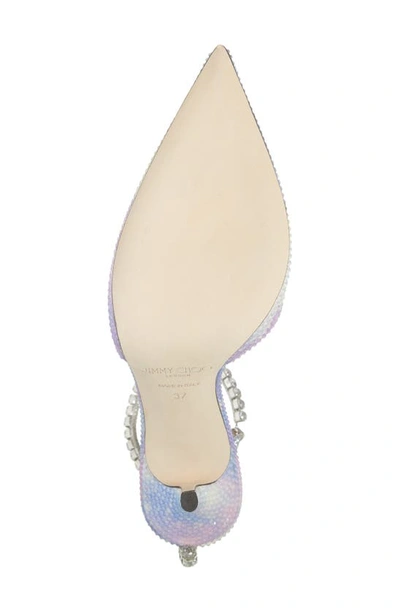 Jimmy Choo Saeda 100 Embellished Pumps In Wisteria Mix