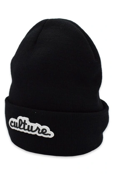 Shop A Life Well Dressed Culture Statement Beanie In Black
