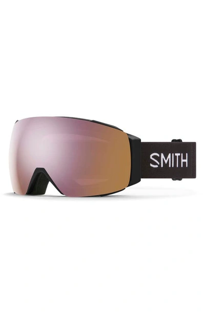 Shop Smith I/o Mag™ 154mm Snow Goggles In Black / Chromapop Rose Gold