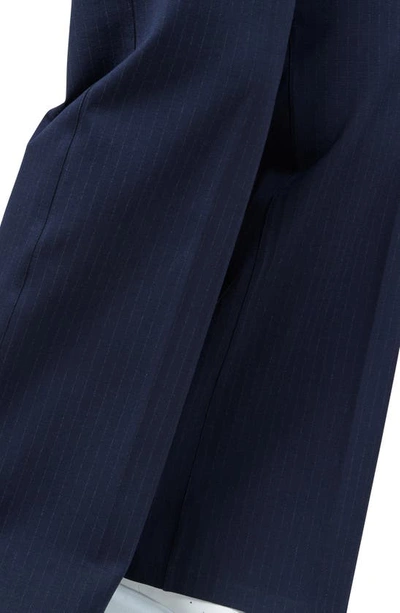 Spanx Perf Wide Leg Ponte Pants In Nvygrypstrpe