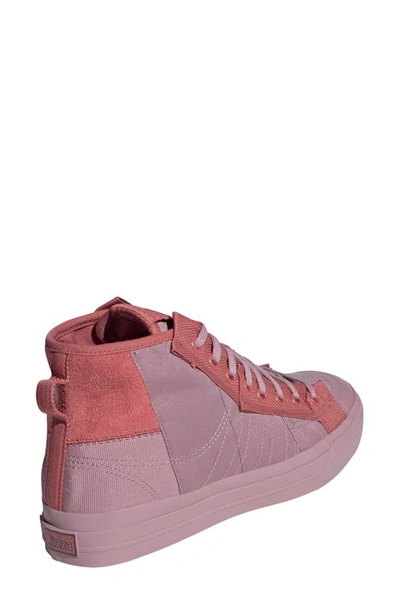 Shop Adidas Originals Nizza Parley High Top Sneaker In Mauve/ Mauve/ Red