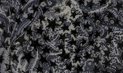 Zadig & Voltaire Zadig&voltaire Womens Noir Jamelia Paisley-print Star-appliqué Woven Midi Dress In Noir