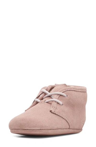 Shop Clarks Lace-up Chukka Boot In Pink Suede