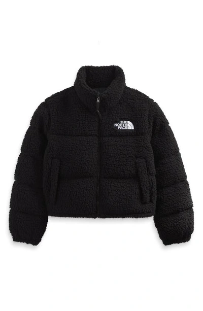 Shop The North Face High Pile Fleece Nuptse Jacket In Tnf Black
