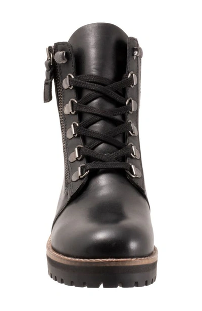 Softwalk Everett Lace-up Boot In Black Leather