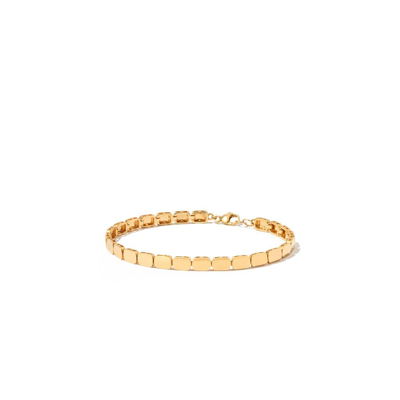 Dana Rebecca Designs Sadie Pearl Gold Bar Bracelet