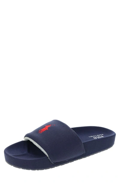 Polo Ralph Lauren Hendrick Slide Sandal In Navy | ModeSens