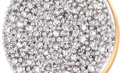 Monica Vinader Ava Diamond Disc Drop Earrings In 18ct Gold Vermeil On Sterling