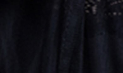 Roma Confidential Hollywood Glam Feather Trim Mesh Robe In Black