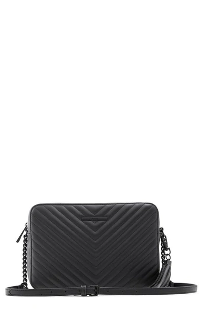 Shop Aldo Andressera Faux Leather Crossbody Bag In Other Black