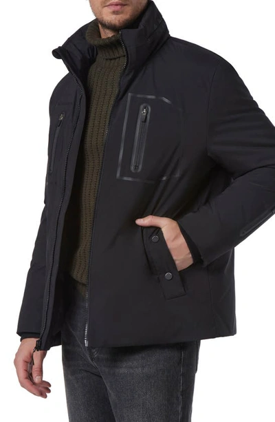 Shop Andrew Marc Odeon Water Resistant Full Zip Down Jacket In Black