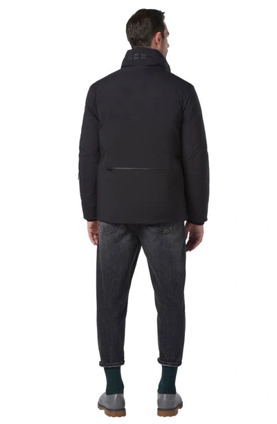 Shop Andrew Marc Odeon Water Resistant Full Zip Down Jacket In Black