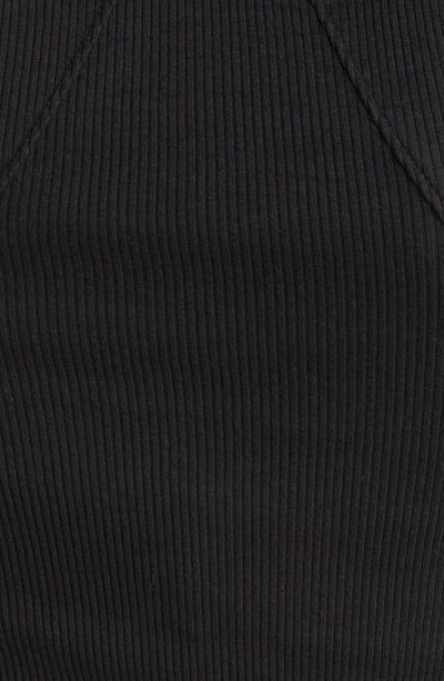 Shop Rag & Bone The Essential Rib Organic Pima Cotton Blend Tank In Black