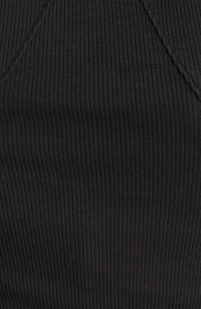 Rag & Bone The Essential Rib Organic Pima Cotton Blend Tank In Black