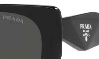 Prada Womens Black Pr 19zs Cat-eye Frame Acetate Sunglasses In Black
