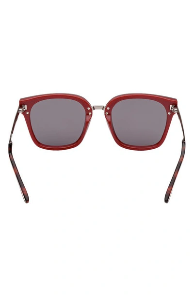 Shop Tom Ford Philippa 68mm Gradient Square Sunglasses In Shiny Bordeaux/ Smoke